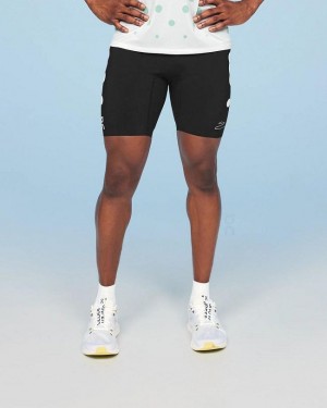 Black On Cloud Marathon Tight Distance Men Shorts | EG_ON8139