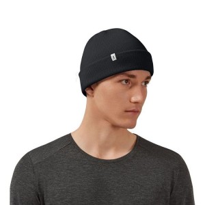 Black On Cloud Merino Men Beanie | EG_ON8117