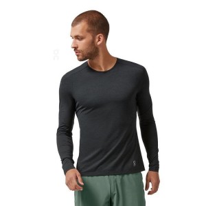 Black On Cloud Performance Long-T Men T-shirts | EG_ON8396