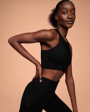 Black On Cloud Race Crop Women Tank Top | EG_ON9060