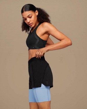 Black / Blue On Cloud Active Women Shorts | EG_ON8506