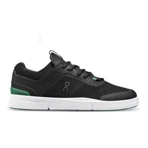Black / Green On Cloud THE ROGER Spin Men Sneakers | EG_ON9166
