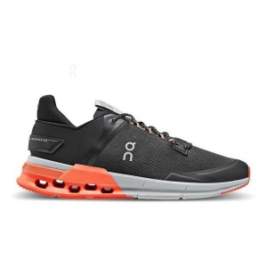 Black / Orange On Cloud Cloudnova Flux Men Sneakers | EG_ON8668