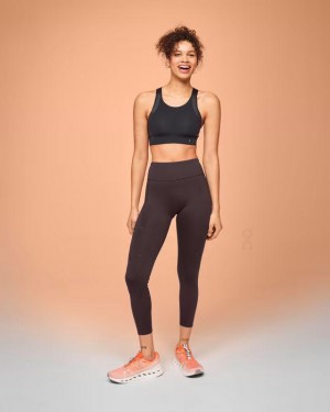 Brown On Cloud Performance 7/8 Women Tights | EG_ON9154