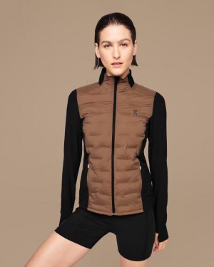 Brown / Black On Cloud Climate Women Jackets | EG_ON8701