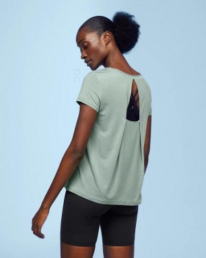 Green On Cloud Active-T Breathe Women T-shirts | EG_ON8844
