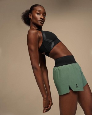 Green On Cloud Running Women Shorts | EG_ON8357