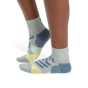 Green / Blue On Cloud Performance Mid Men Socks | EG_ON8485
