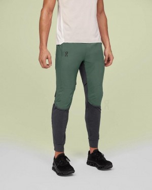 Green / Grey On Cloud Running Men Pants | EG_ON9005