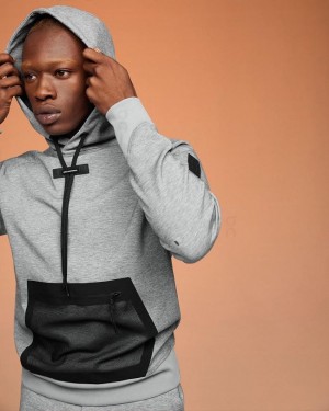 Grey On Cloud Men Hoodie | EG_ON8136