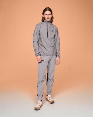 Grey On Cloud Waterproof Anorak Men Jackets | EG_ON8546