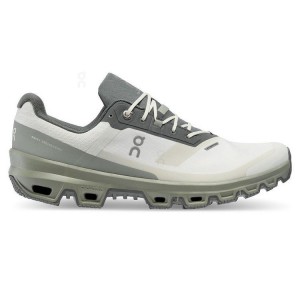 White / Olive On Cloud Cloudventure Waterproof Men Hiking Shoes | EG_ON9073