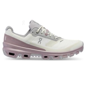 White / Purple On Cloud Cloudventure Waterproof Women Hiking Shoes | EG_ON8927