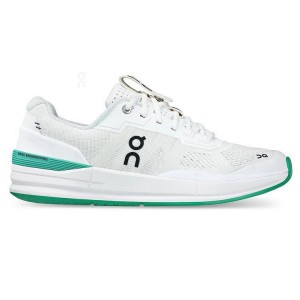 White / Turquoise On Cloud THE ROGER Pro Men Tennis Shoes | EG_ON8891