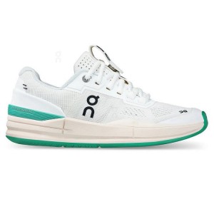 White / Turquoise On Cloud THE ROGER Pro Women Tennis Shoes | EG_ON8824